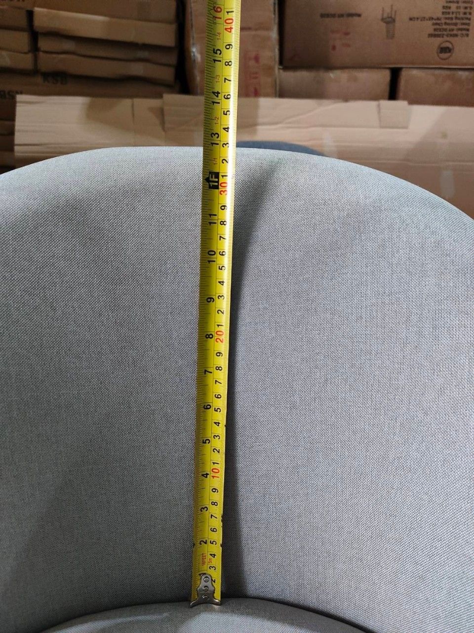 เก้าอี้เบาะผ้าเสริมฟองน้ำ โมเดิร์น รับแขก ขาโลหะหุ้มลายไม้ แข็งแรง ที่นั่งกว้าง นั่งสบาย YL197 - YL198