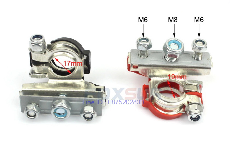 ขั้วแบตเตอรี่ 90 อาศา สกรู 3 ทาง