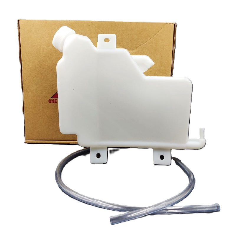 กระป๋องพักน้ำรถ/กระปุกพักน้ำ ISUZU NPR/NQR/NMR/NMP 130แรง พร้อมฝา+สายยาง ปี2004-2015 (รหัส:J93)