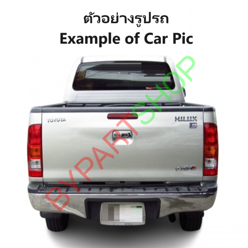 หน้ากระจัง TOYOTA VIGO(วีโก้) โฉมแรก สีดำ(งานไม่ทำสี) พร้อมคิ้วชุบโครเมียม ไม่มีโลโก้ ปี2004-2007 (รหัส:VIGO'04ชุบ)