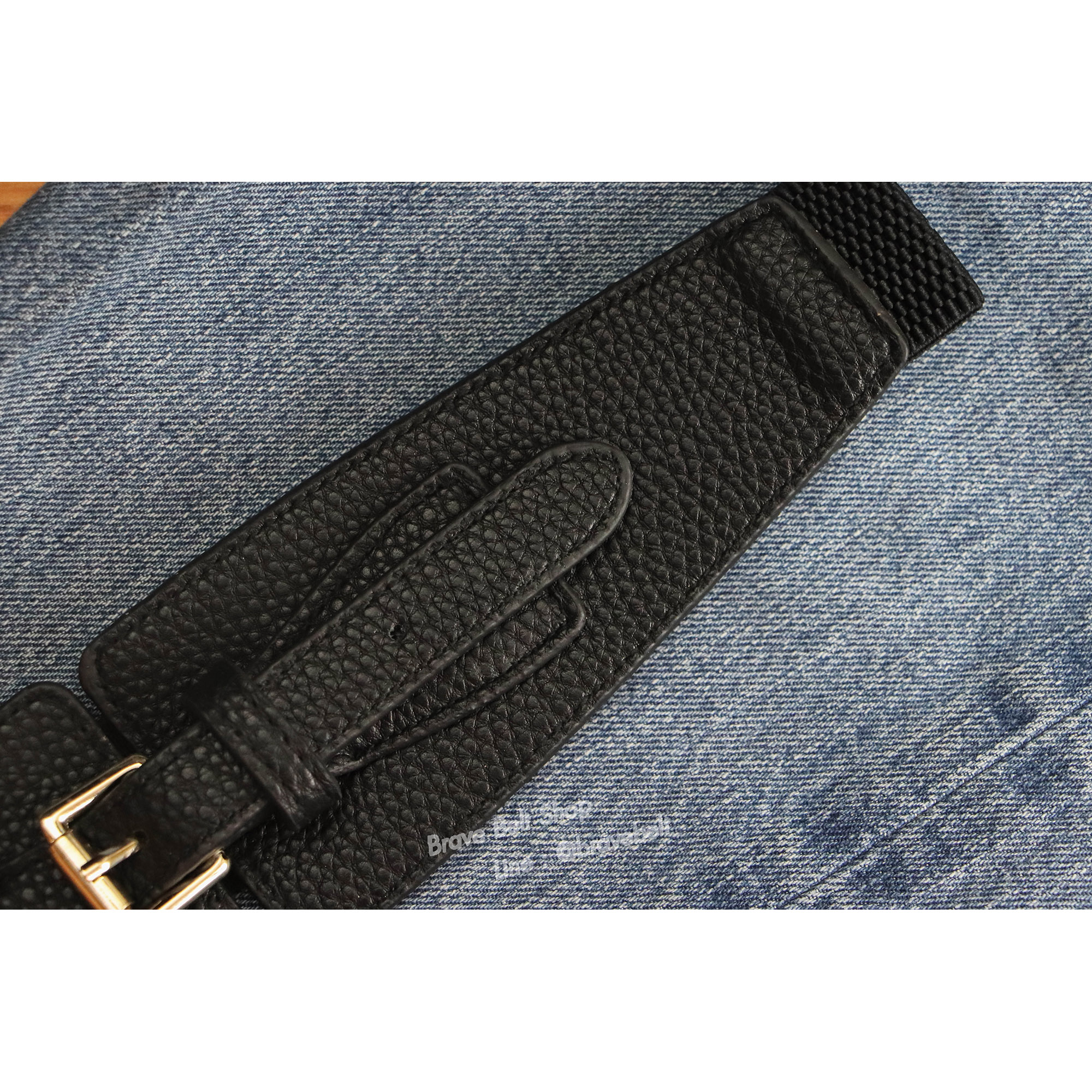 เข็มขัดยืดได้สีดำแฟชั่นสวยๆน่าใส่