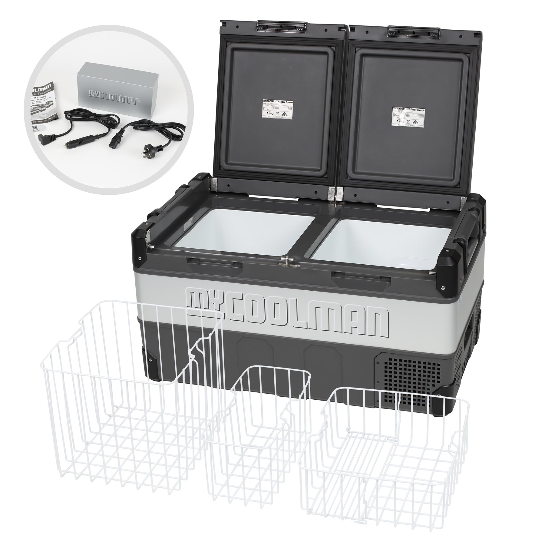 myCOOLMAN CCP85DZ The Adventurer, 85 L - Dual Zone (ตู้เย็นแช่แข็งพกพา)