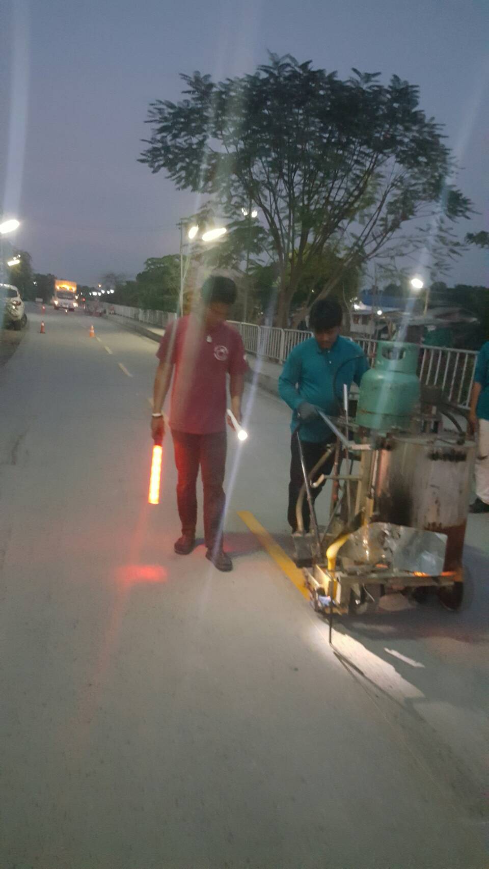 รับตีเส้นจราจรด้วยสีเทอร์โมพลาสติกจังหวัดอยุธยา