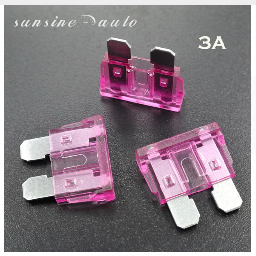 ฟิวส์สแตนดาส ฟิวส์เสียบ 3 แอมป์ สีม่วง DC 9-32V. Standard Type ตัวละ