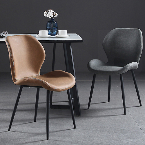 เก้าอี้ เก้าอี้สไตล์นอร์ดิก เก้าอี้ตกแต่งร้าน เก้าอี้ทานอาหาร หนัง PU