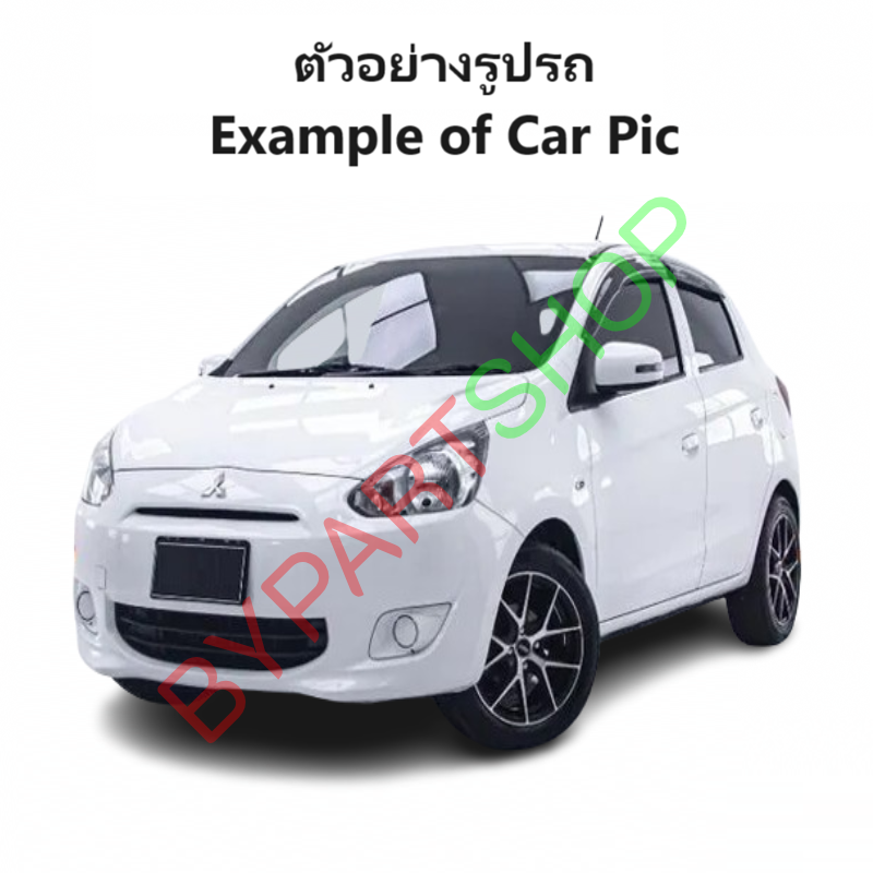 กระจกมองข้าง MITSUBISHI MIRAGE(มิราจ) รุ่นปรับ+พับไฟฟ้า มีไฟเลี้ยว 7สาย ปี2015-2018 (ฝาดำ ไม่ทำสี) -ราคาต่อข้าง-