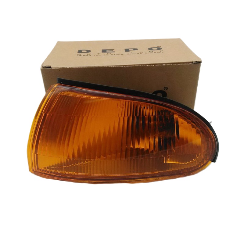 ไฟมุม MITSUBISHI LANCER E-CAR(อีคาร์) โคมส้ม พร้อมขั้ว+หลอด ปี1992-1995 (งานแท้ DEPO) -ราคาต่อดวง-