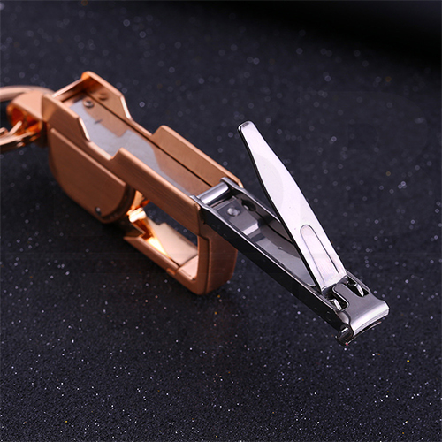 JOBON พวงกุญแจ กรรไกรตัดเล็บ ไฟฉายดีไซน์ทันสมัย 3 IN 1 แข็งแรงทนทานไม่เป็นสนิม