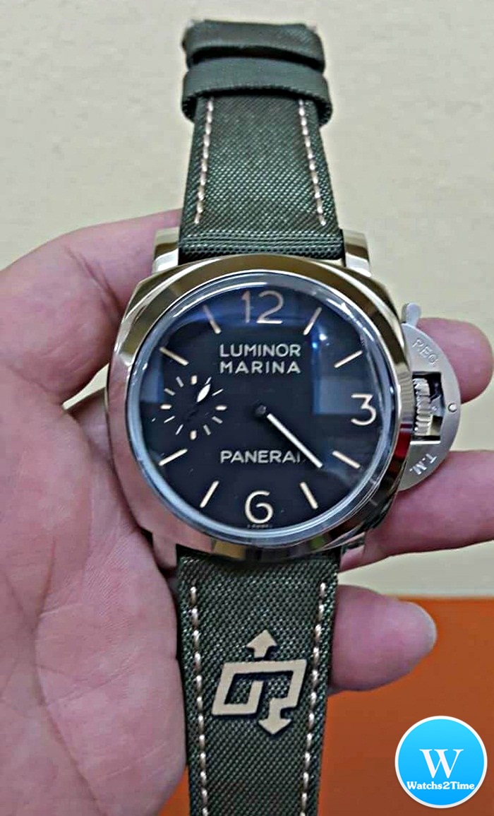 นาฬิกา Panerai รุ่น Luminor Marina สีเงิน หน้าปัดสีดำ 44 mm. รุ่นคลาสสิค