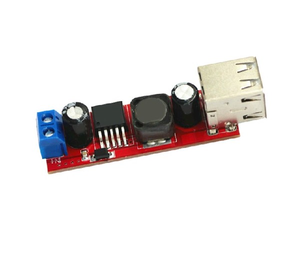 Dual USB output 3A step-down regulator 9V / 12V / 24V / 36V to 5V DC-DC power supply module