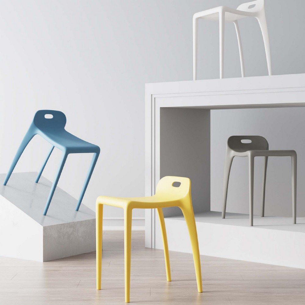 เก้าอี้สไตล์นอร์ดิก เก้าอี้ตกแต่งร้าน เก้าอี้ทานอาหาร สีสันสวยงาม แข็งแรง