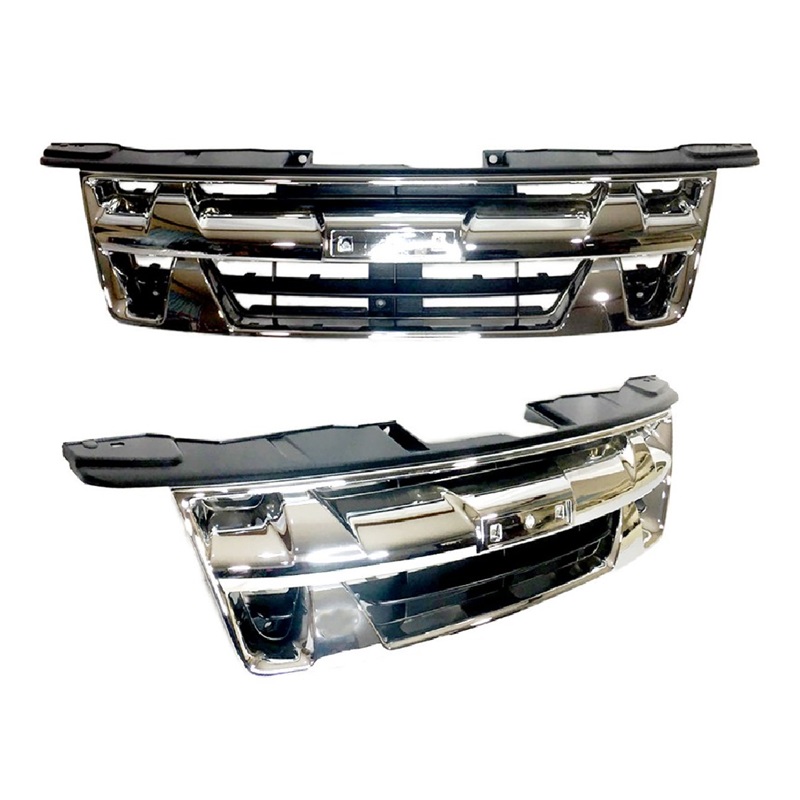 หน้ากระจัง ISUZU D-MAX(ดีแม็ก) PLATINUM(แพลตตินั่ม) 4WD ชุบโครเมียม ไม่มีโลโก้ ปี2008-2011 (รหัส:DMAX'08-09 4WD ชุบ)