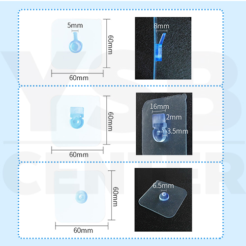 ตะขอ ตะขอแขวนอเนกประสงค์ แบบกาวไม่ต้องเจาะผนัง ขนาด 6 x 6 cm. (แพค 4 ชิ้น)