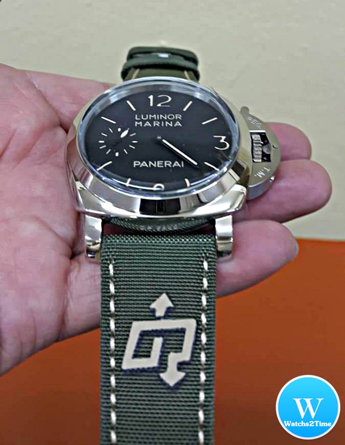 นาฬิกา Panerai รุ่น Luminor Marina สีเงิน หน้าปัดสีดำ 44 mm. รุ่นคลาสสิค