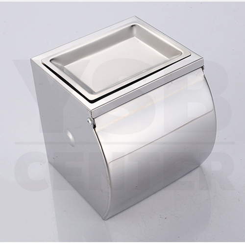 CASSA กล่องใส่กระดาษทิชชู พร้อมที่เขี่ยบุหรี่ ในห้องน้ำ แสตนเลส304 รุ่น C1M050-SUS304-8112