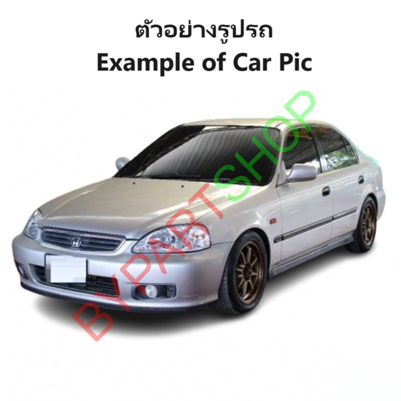 หน้ากระจัง HONDA CIVIC(ซีวิค) โฉมไฟตาโต จอใส รุ่นที่2 คาดโครเมียม ไม่มีโลโก้ ปี1999-2000 (รหัส:CV'99)