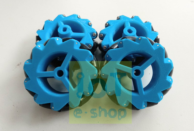 Mecanum Wheels 60 mm ใช้กับ tt เกียร์มอเตอร์สีเหลือง