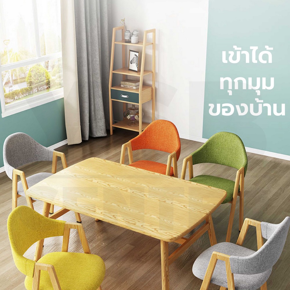 เก้าอี้สไตล์นอร์ดิก ตกแต่งร้าน เก้าอี้ทานอาหาร ขาเหล็กหุ้มลายไม้ YL0340 - YL0346