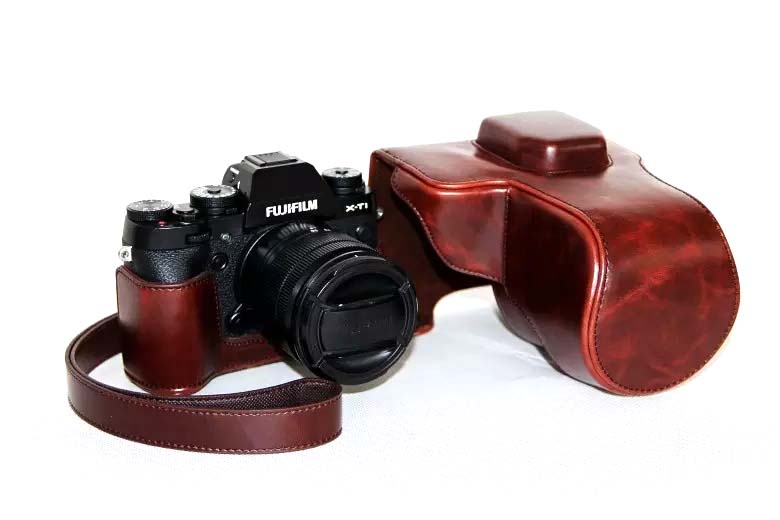 Bag Leather Case For Fujifilm X-T1 เต็ม