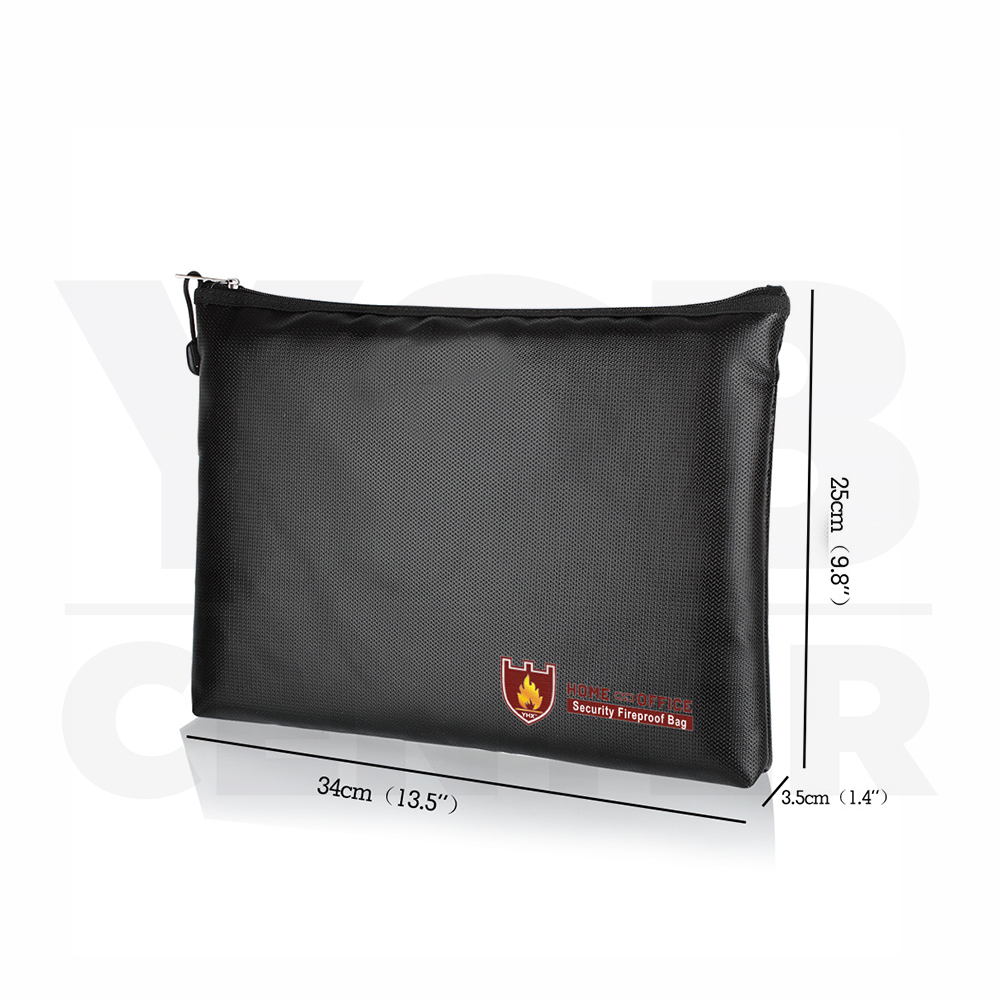 กระเป๋า กระเป๋าเก็บของ ทนไฟ กันน้ำ กระเป๋าทำงาน ซองกระเป๋า (สีดำ)