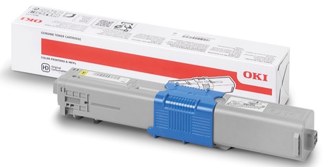 ตลับหมึกโทนเนอร์ สีเหลือง OKI 44973545 TN C301-Y C301dn