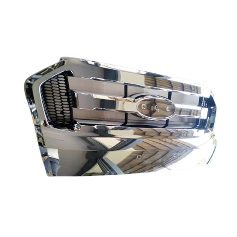 หน้ากระจัง FORD RANGER(ฟอร์ด เรนเจอร์) T6/XLT/WILDTRAK ชุบโครเมียม ไม่มีโลโก้ ปี2015-2018 (รหัส:RANGER15 ชุบ)