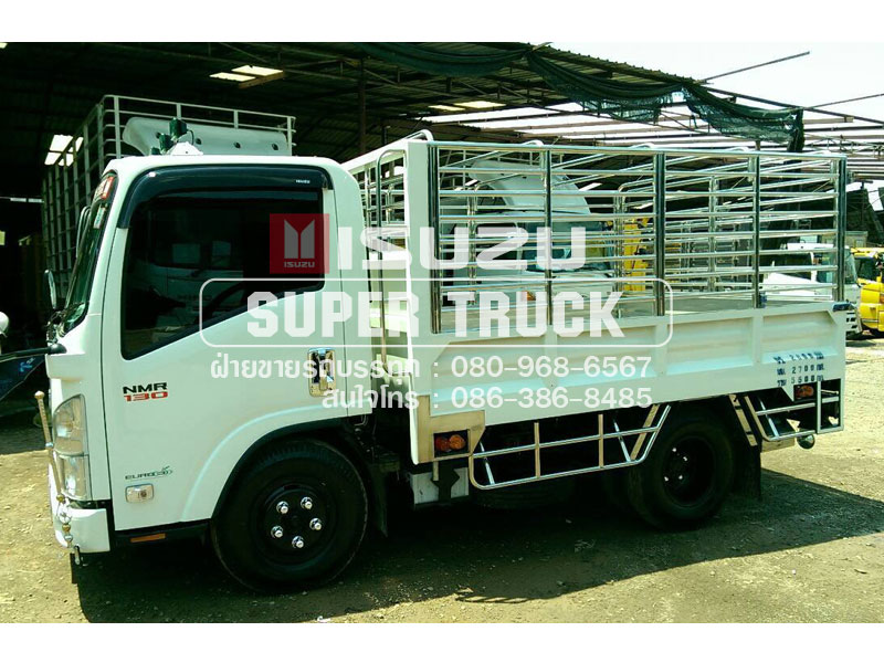 ISUZU NMR แบบกระบะคอก (ช่วงต่อยาว 3เมตร)