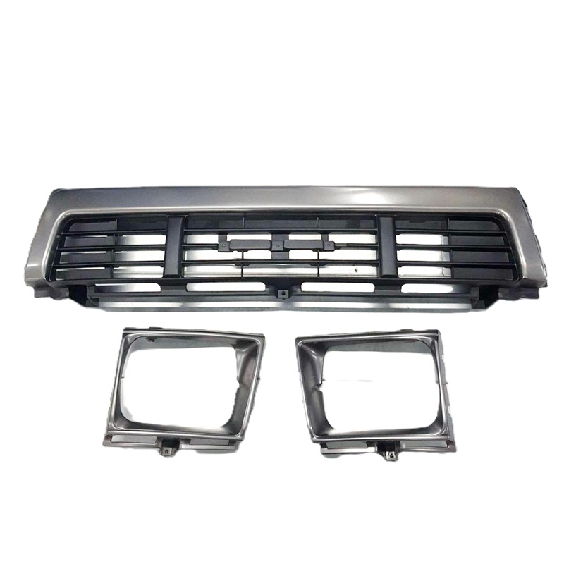 หน้ากระจัง TOYOTA MTX(ไมร์ตี้เอ็กซ์) LN106 4WD สีดำ(เทา)+ขอบไฟคู่ ไม่มีโลโก้ ปี1990-1994 (รหัส:MTX 4WD ดำ+ขอบคู่)
