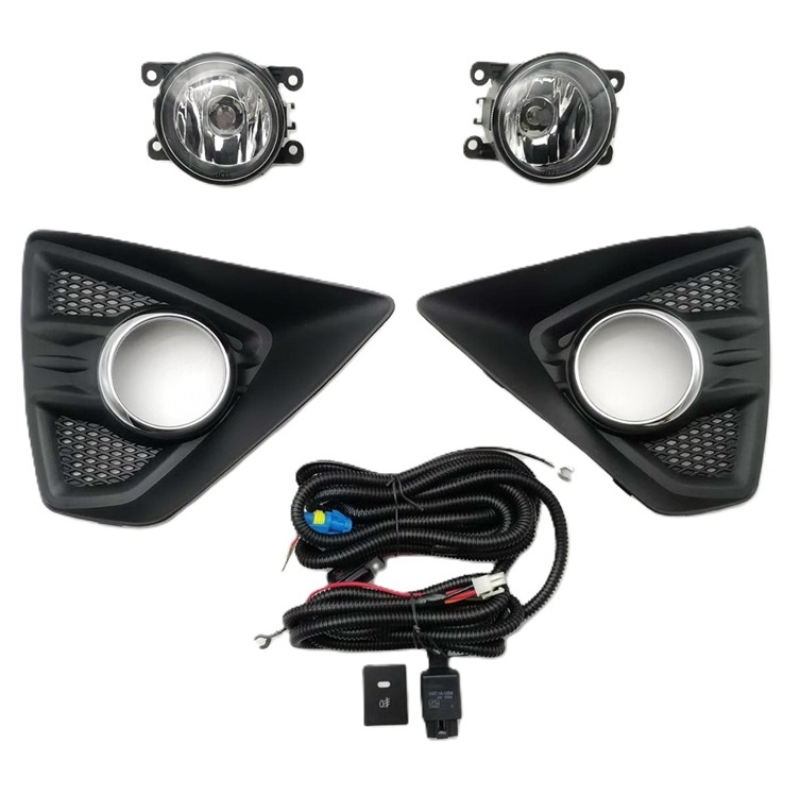 ไฟตัดหมอก/ไฟสปอร์ตไลท์ FORD FOCUS(โฟกัส) ฝาครอบดำ(วงแหวนชุบ) ปี2011-2013 (ครบชุด) (ประกัน 6เดือน) (รหัส:FD753,TB935FD)