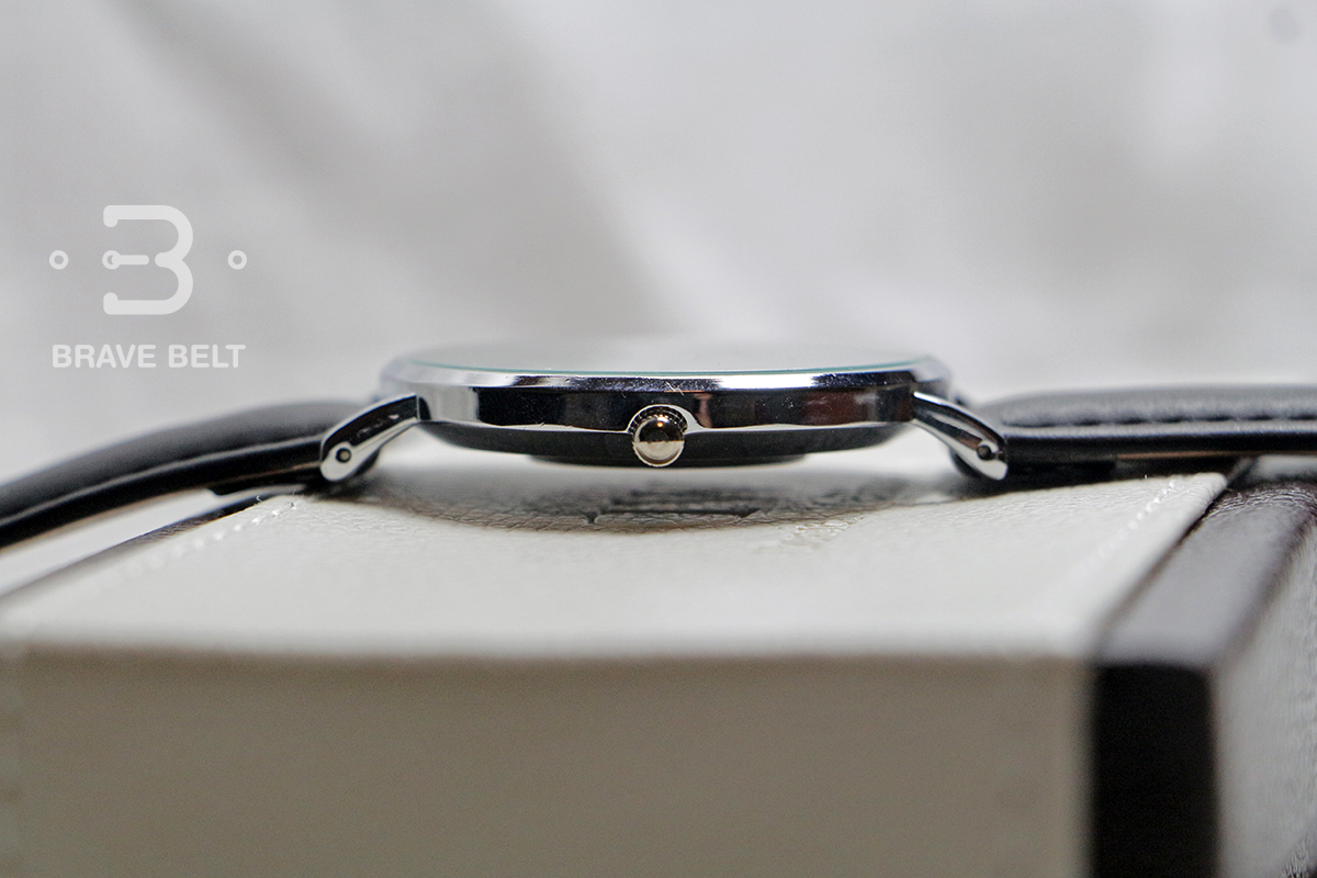 นาฬิกาวินเทจ Daniel Wellington Classic สายหนังสีดำ เกรดพรีเมี่ยม ขอบเงิน
