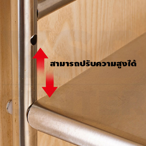 ชั้นวางของ ชั้นวางใต้ซิงค์ อ่างล้างจาน สแตนเลส ชั้นวางอเนกประสงค์ 2 ชั้น รุ่น C1L018 - C1L019