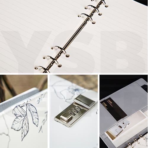 สมุดโน๊ต สมุดบันทึก ไดอารี่ สมุดเขียน A5 มีเส้น มีที่ล๊อครหัส ถนอมสายตา รุ่น J2M015-A5H0825-W