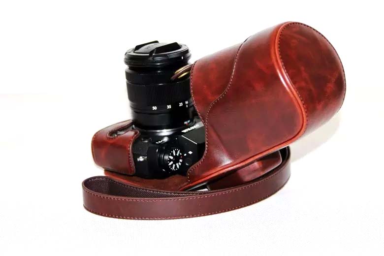 Bag Leather Case For Fujifilm X-T1 เต็ม