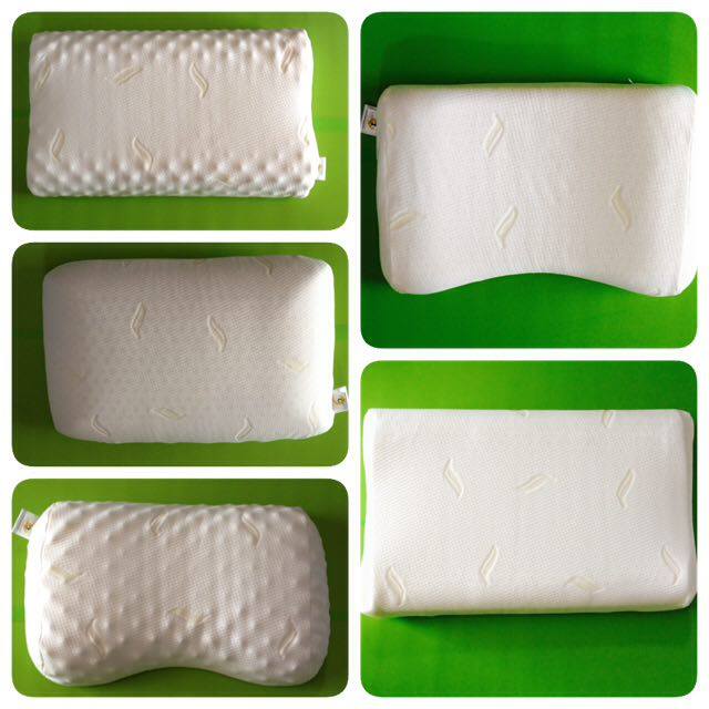 หมอนยางพารา3+ปลอกซาติน3(Pro05)*รุ่นธรรมดาสีขาว*