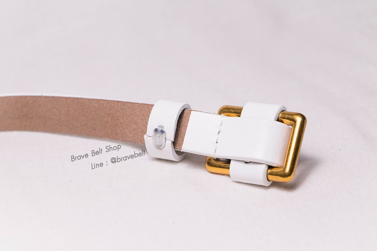 เข็มขัดหนังหัวแบบสอดล็อค สวยน่าใช้งาน
