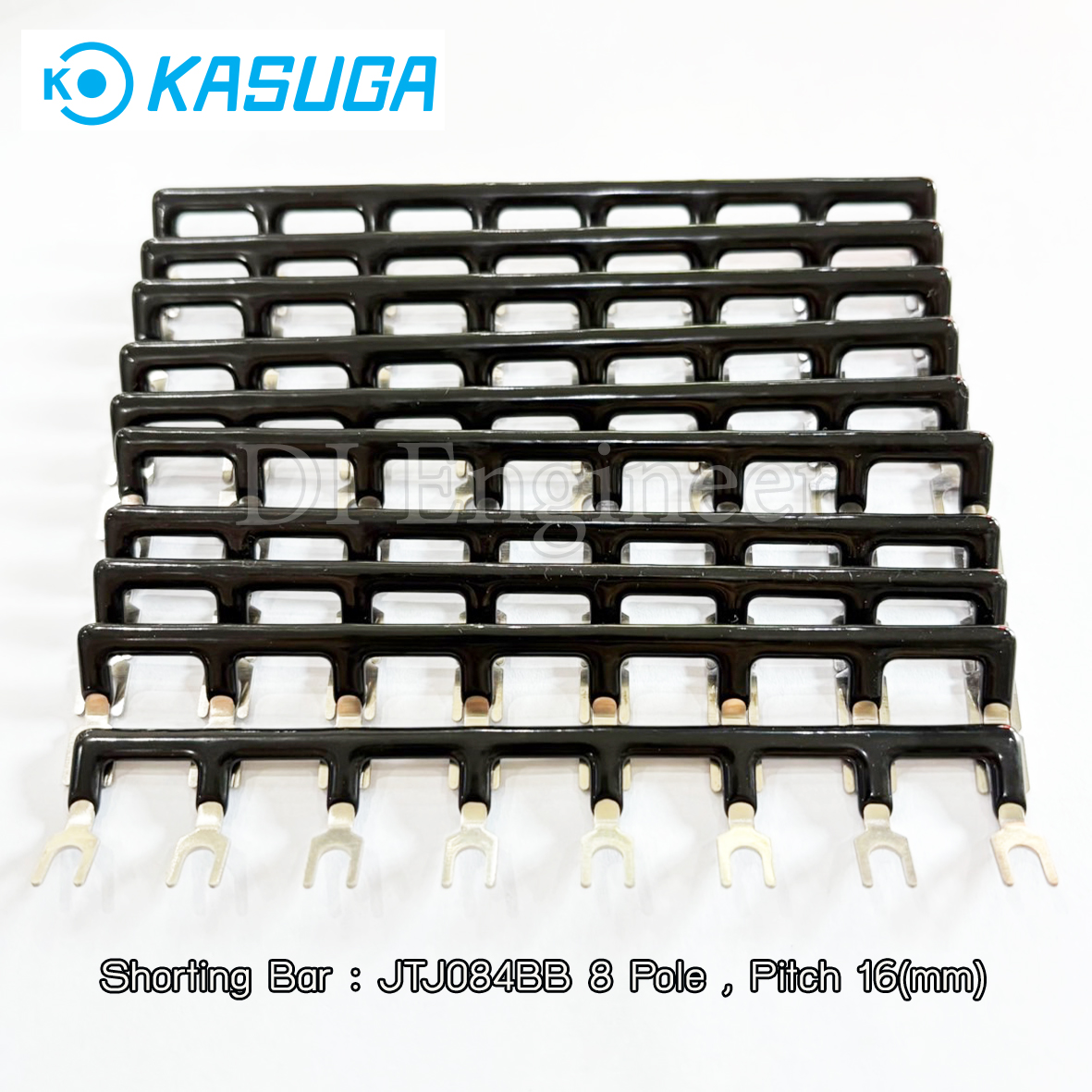 Kasuga Terminal Jumper , Brass/Copper Shorting Bar JTJ084BB 8 Pole 20A