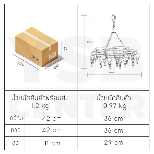ห่วงตากผ้าสแตนเลสแบบทรงดอกไม้ 20 ตัวหนีบ รุ่น CB0016-CF-20