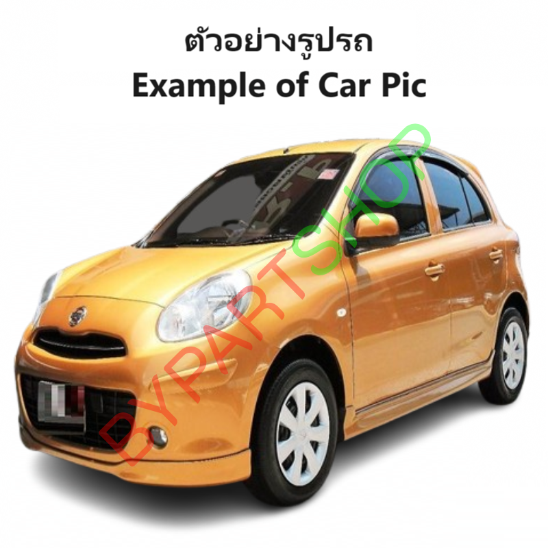 หน้ากระจัง NISSAN MARCH(มาร์ช) รุ่นที่1 สีดำ+คาดโครเมียม ปี2010-2013 (รหัส:MARCH'10)