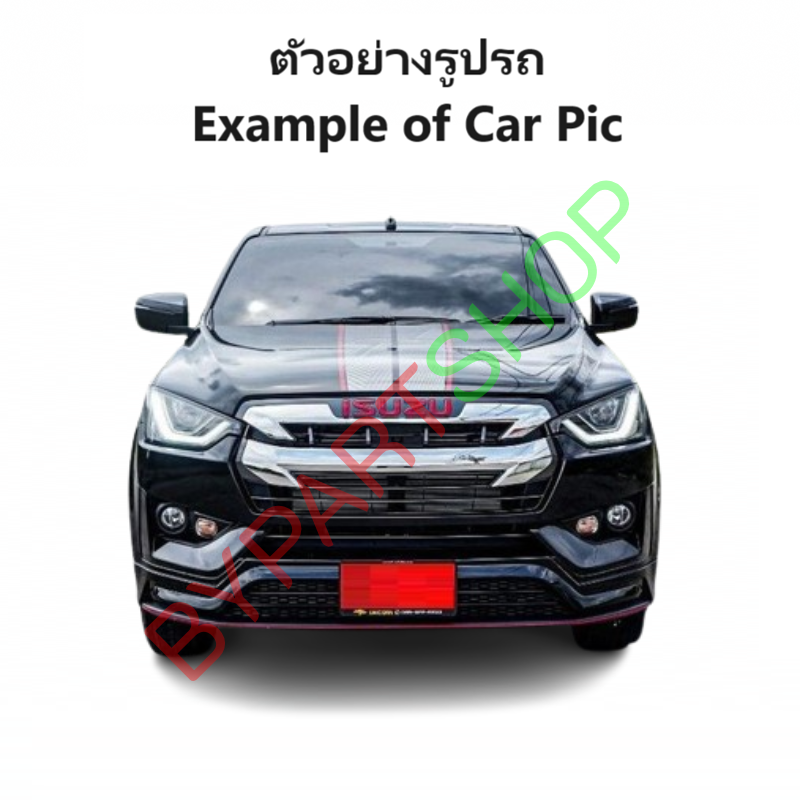 กระจกมองข้าง ISUZU D-MAX(ดีแม็ก) โฉมปี20 1.9/3.0 รุ่นปรับ+พับไฟฟ้า มีไฟเลี้ยว 7สาย สีดำ(งานไม่ทำสี) ปี2019-2024 -ราคาต่อข้าง-