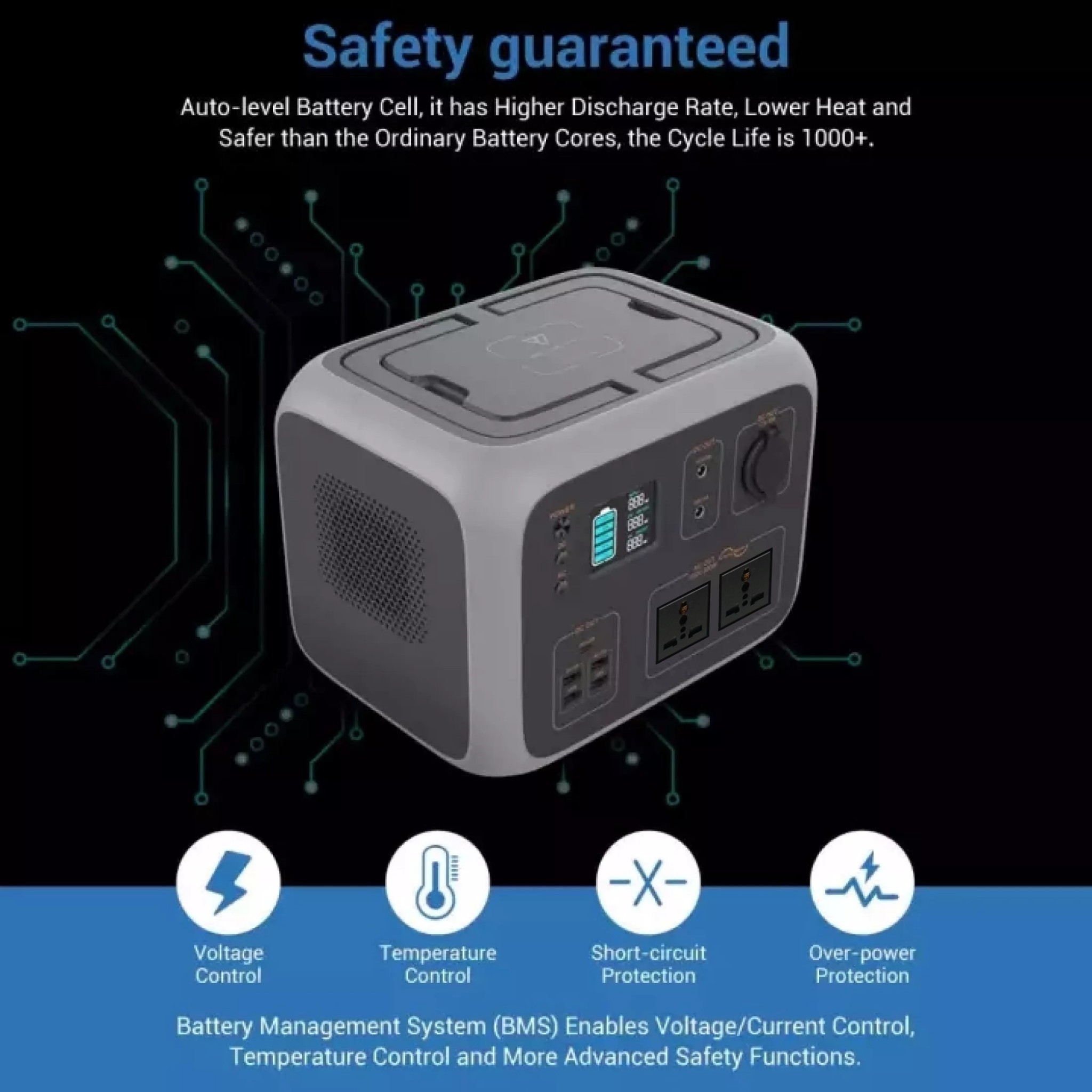 Bluetti AC50S Grey Portable Power Station ความจุ 135,000mAh/500Wh