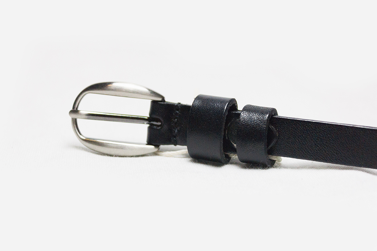 เข็มขัดหนังแท้ผู้หญิง เส้นเล็กสวยงาม