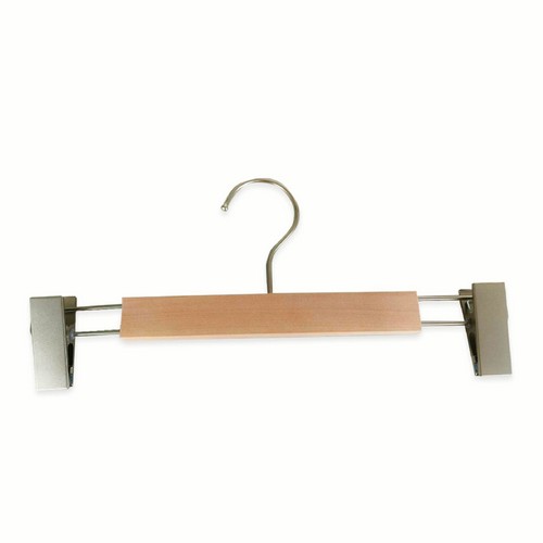 ไม้แขวน ไม้แขวนหนีบกางเกง กระโปรง ไม้แขวนเสื้อแบบหนีบ แพค 6 ชิ้น รุ่น CB0089-W-3212-06