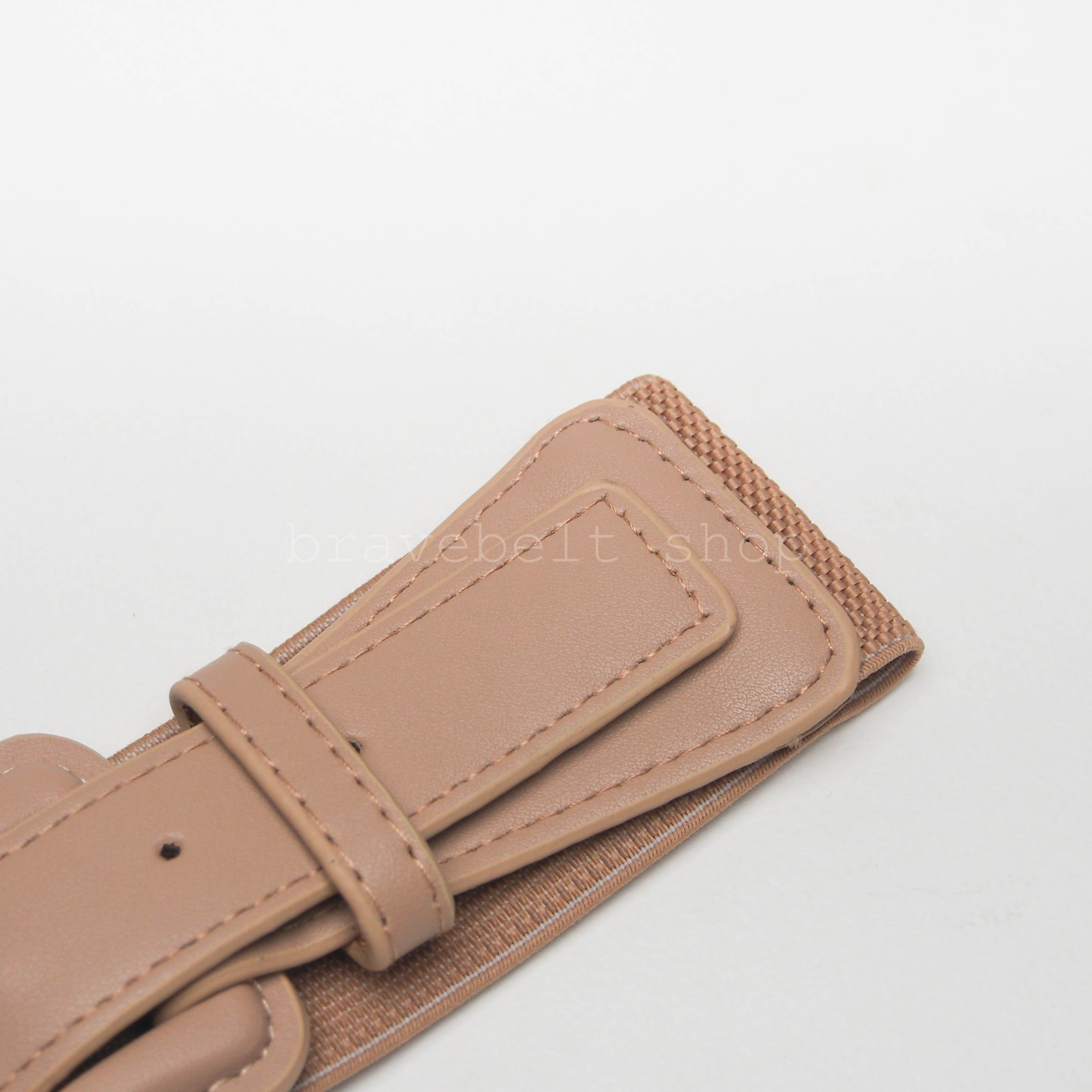 เข็มขัดยางยืดผู้หญิง แนวแฟชั่นสีชมพูน่ารักน่าใส่มาก