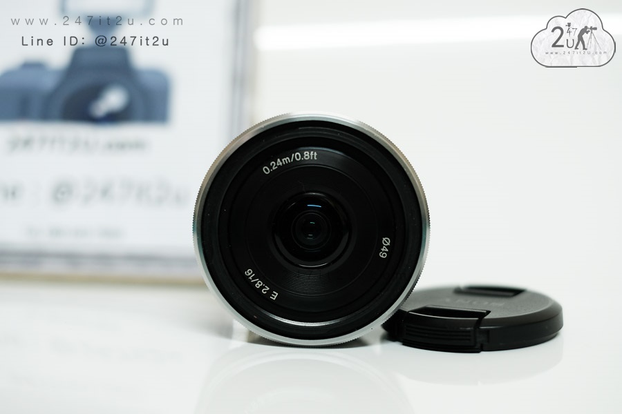 เลนส์ Sony E-mount 16mm f2.8 สีเงิน