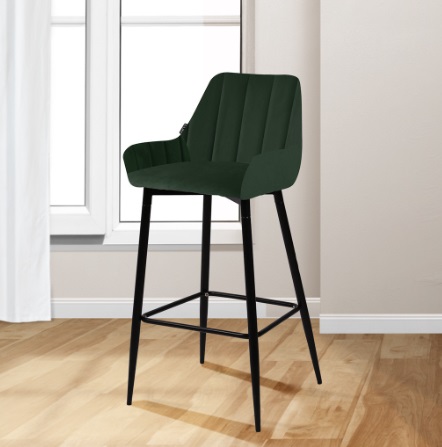 เก้าอี้ เก้าอี้บาร์ เก้าอี้ทรงสูง เก้าอี้เคาน์เตอร์บาร์ เฟอร์นิเจอร์แต่งบ้าน กำมะหยี่