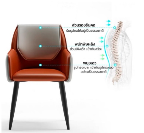 เก้าอี้รับแขก ฟองน้ำหนาไม่ยุบ ดีไซน์การออกแบบสไตล์โมเดิร์น แข็งแรงรับน้ำหนักได้เยอะ