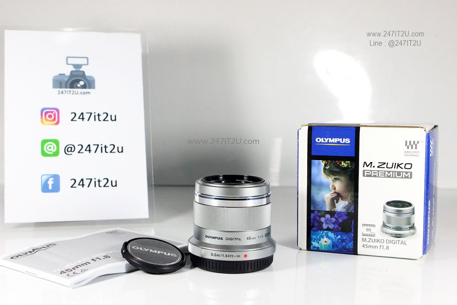 เลนส์ Olympus M.Zuiko 25mm f1.8 สี silver