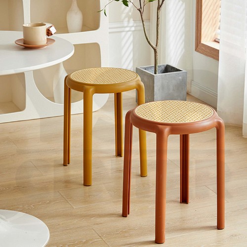 เก้าอี้พลาสติก หวายเทียม คาแฟ่ ร้านอาหาร สไตล์โมเดิร์น F1C0102 - F1C0106