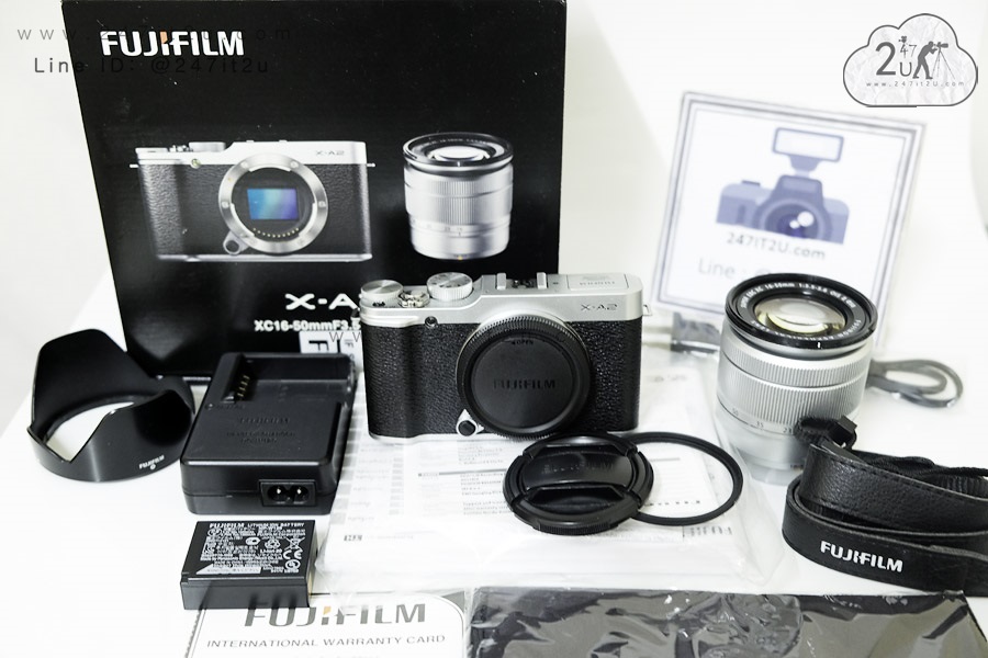กล้อง Fujifilm X-A2 พร้อมเลนส์ 16-50 mm f3.5-5.6 OIS II สีเงิน