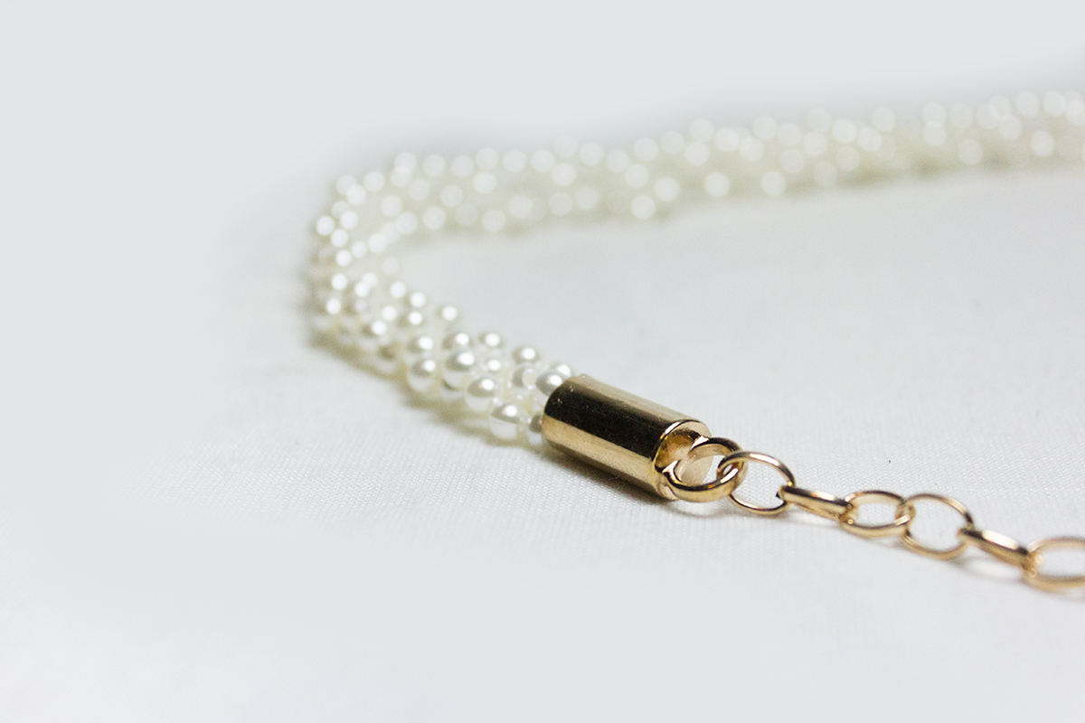 เข็มขัดไข่มุกสายโซ่สวย โซ่สีทองไข่มุกถัก